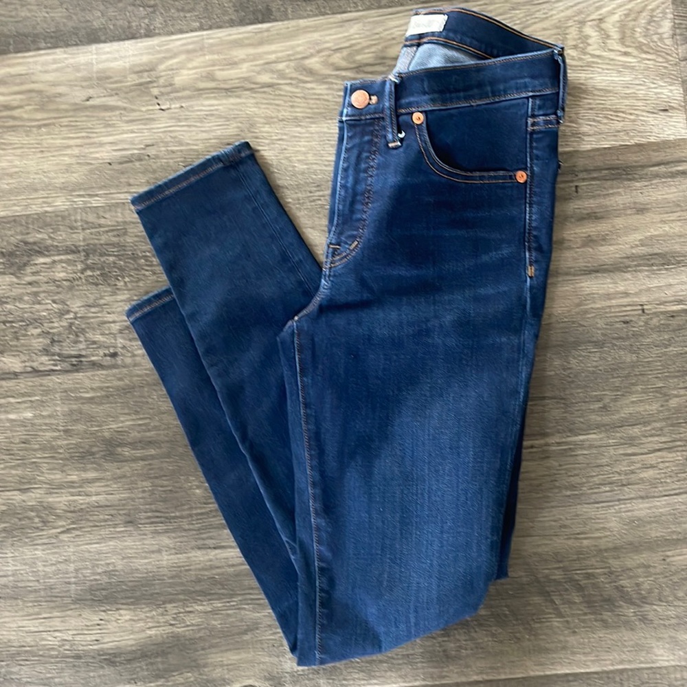 Madewell High rise denim jeans skinny ankle sz 27 28” inseam